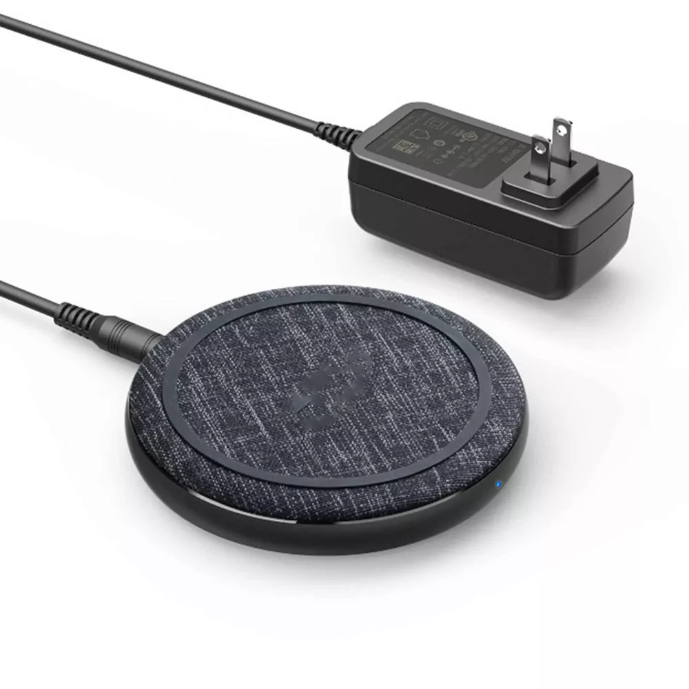 15W Qi Certified Fabric Wireless Charging Pad